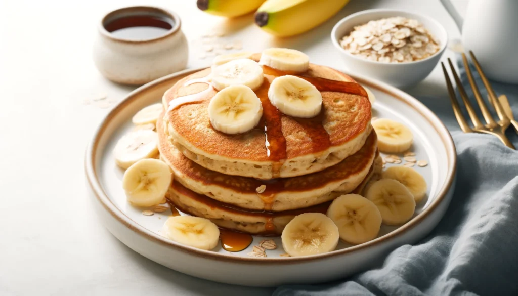 Receta de Panqueques de Avena y Plátano en freidora de aire