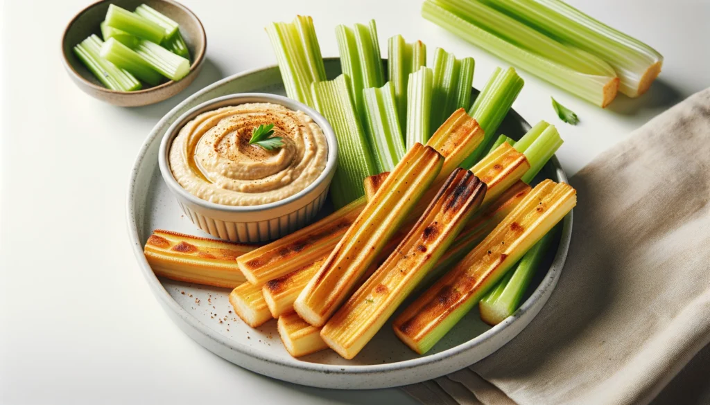 Palitos de Apio con Hummus.información nutricional,calorías,freidora de aire,airfryer