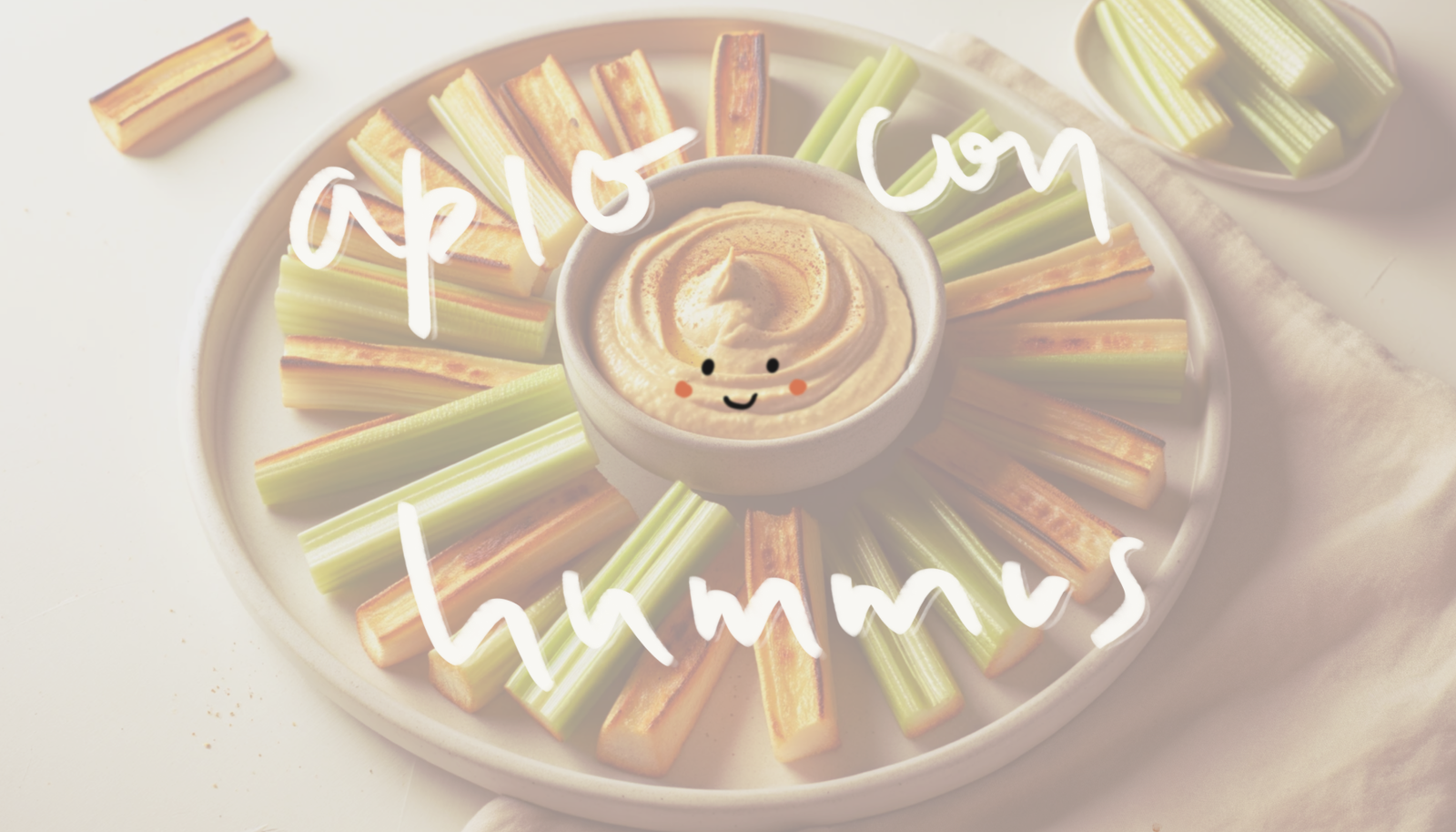 Palitos de Apio con Hummus