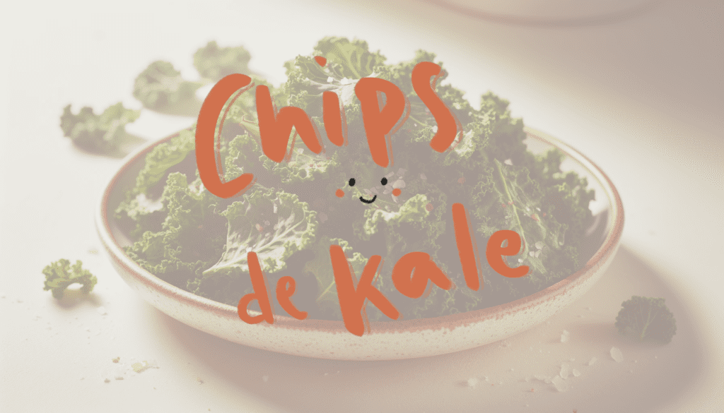 Información nutricional,calorías Chips de kale, receta, freidora de aire