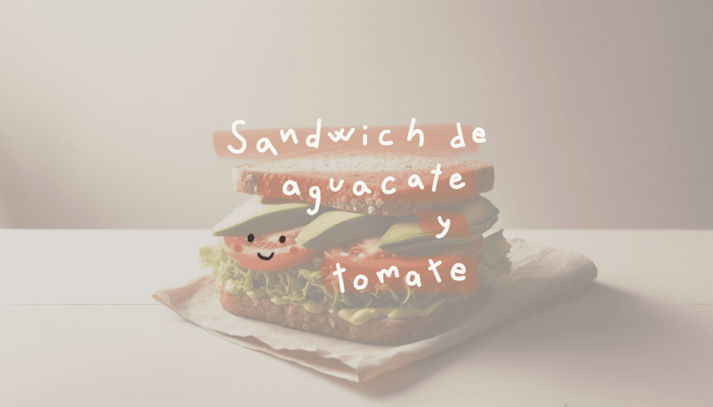 Receta de Sándwich de Aguacate y Tomate en Pan Integral en freidora de aire