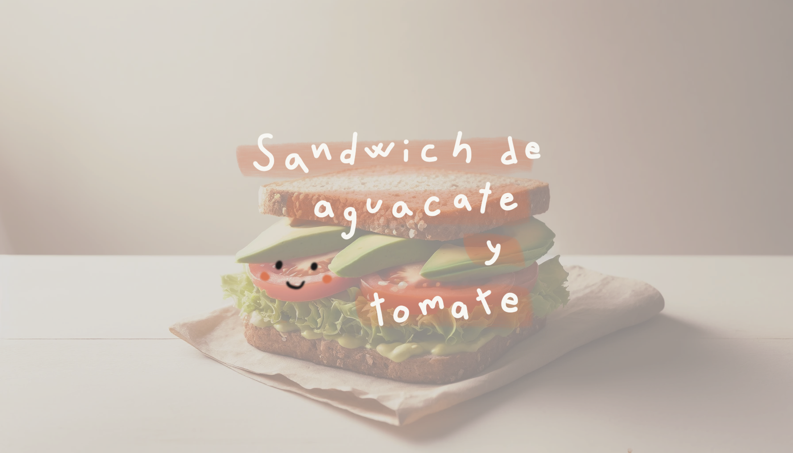 Sándwich de Aguacate y Tomate en Pan Integral