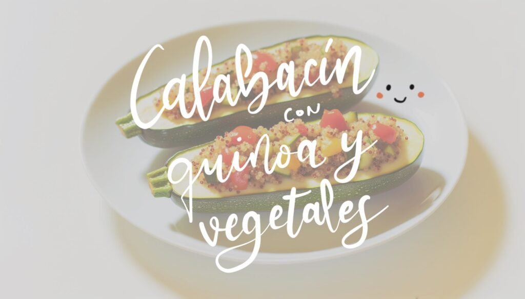 Receta calabacín relleno de quinoa y vegetales . Información nutricional,calorías