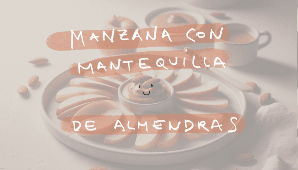 Receta de Rodajas de Manzana con Mantequilla de Almendras en freidora de aire.información nutricional.calorías airfryer