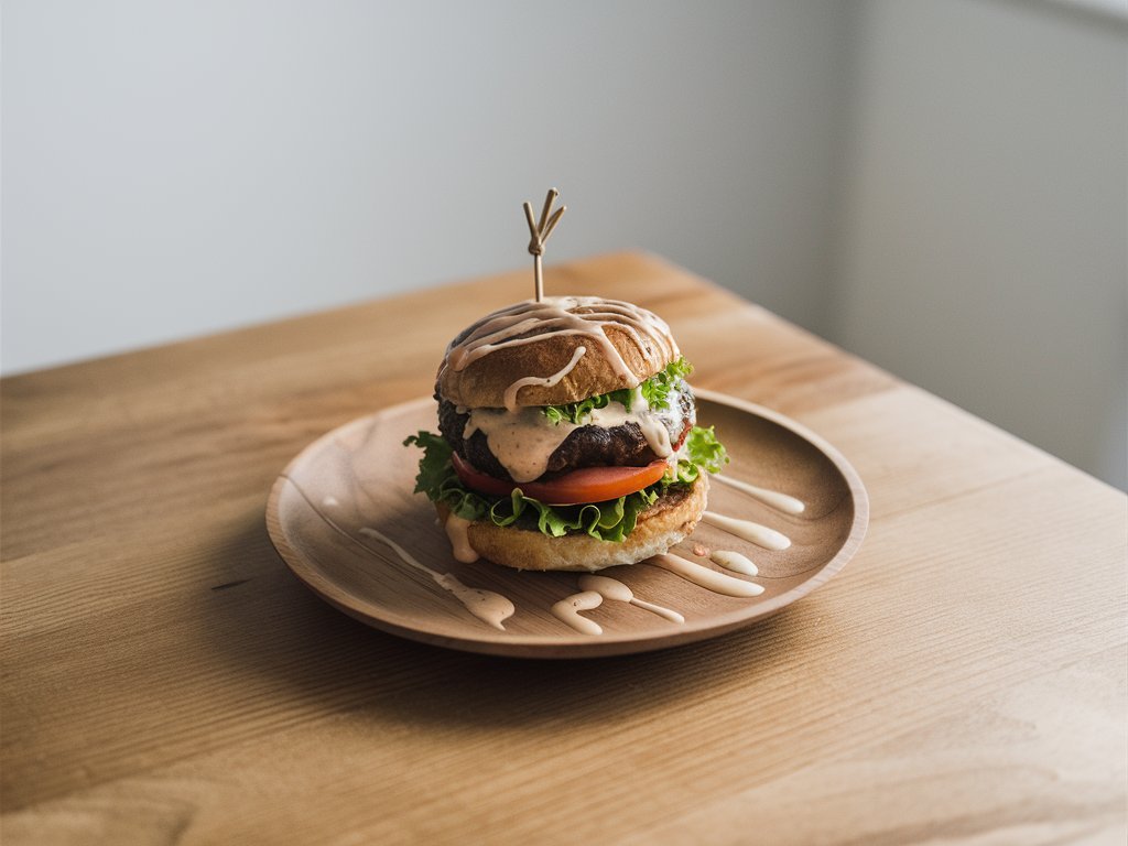 Receta de hamburguesa de garbanzos .información nutricional,calorías,freidora de aire,airfryer 